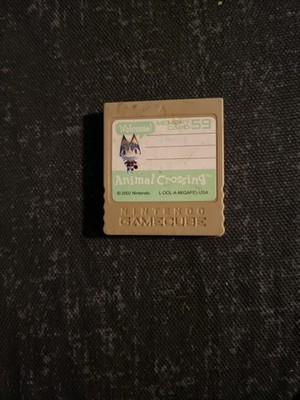 Nintendo Memory Card 59 Gray 59 Blocks for GameCube Animal Crossing 2002