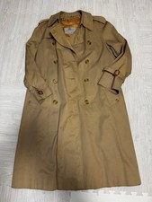 Aquascutum Trench Coat M Size Double Breasted Beige British Design