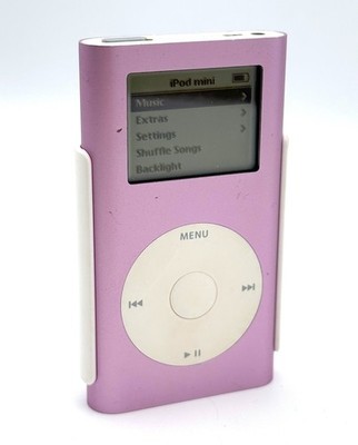 Apple iPod Mini A1051 4GB 1st Gen Generation Pink w/ OEM Belt Clip