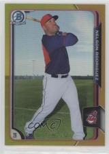 2015 Bowman Draft Chrome Gold Refractor 28/50 Nellie Rodriguez Nelson #179 a8r
