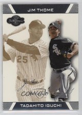 2007 Topps Co-Signers Gold 12/225 Tadahito Iguchi Jim Thome #91 HOF 1dl2