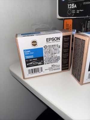 Genuine Epson SC-P800 Cyan Ink Cartridge T8502 Date: June 2025