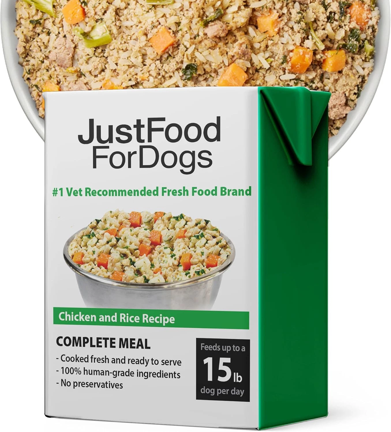 Pantry Fresh Wet Dog Food, Complete Meal or Topper, Chicken & White Rice Human G