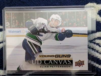 2018-19 UPPER DECK Elias Pettersson RC ROOKIE YOUNG GUNS CANVAS C211