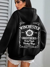Women'S Winchester Brothers Graphic Hoodie - Supernatural TV Show Inspired Pullo