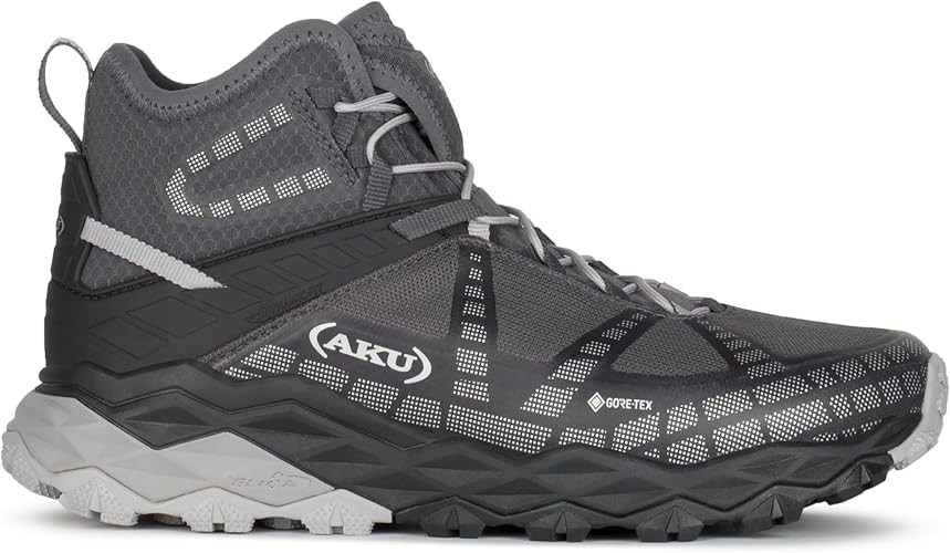 Pedule Aku - FlyRock Mid GTX Black/Silver (uomo)