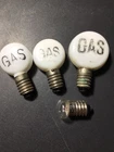 Set of (4) replacement bulbs globes for vintage marx service gas filling station
