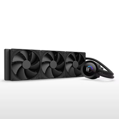 NZXT - Kraken Plus 360mm Radiator CPU Liquid Cooler (3 x 120mm F120P Fans) wi...