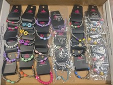 50 CHILDREN KIDS Bracelets PAPARAZZI Hearts Butterflies Crowns Circles Pink Blue