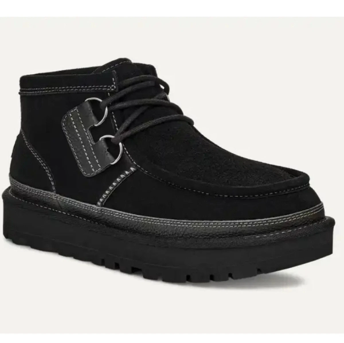 UGG Manhattan‎ Chukka Ankle Boots Shoes Black Leather Lace Up Men\'s SIZE 12 Amazon.com | UGG Men main image 3