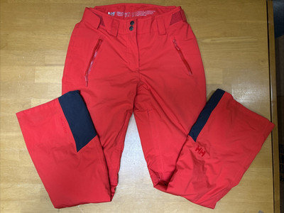 Helly Hansen Unisex Size XS/TP Ski Pants Insulated Waterproof Neon Coral Used