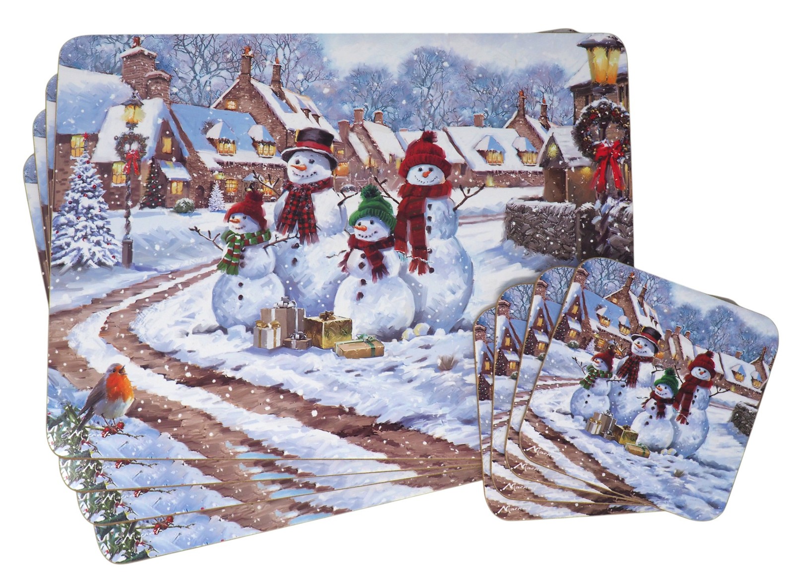 Magic of Christmas Dinner Place Mats And Coasters (Set of 4)
