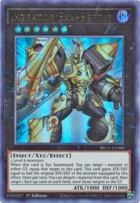 3 x Inzektor Exa-Beetle - BROL-EN084 - Ultra Rare - 1st Edition Near Mint, Engli