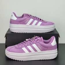 Adidas VL Court Women's Size 7 Athletic Shoes Pink White Casual Sneakers