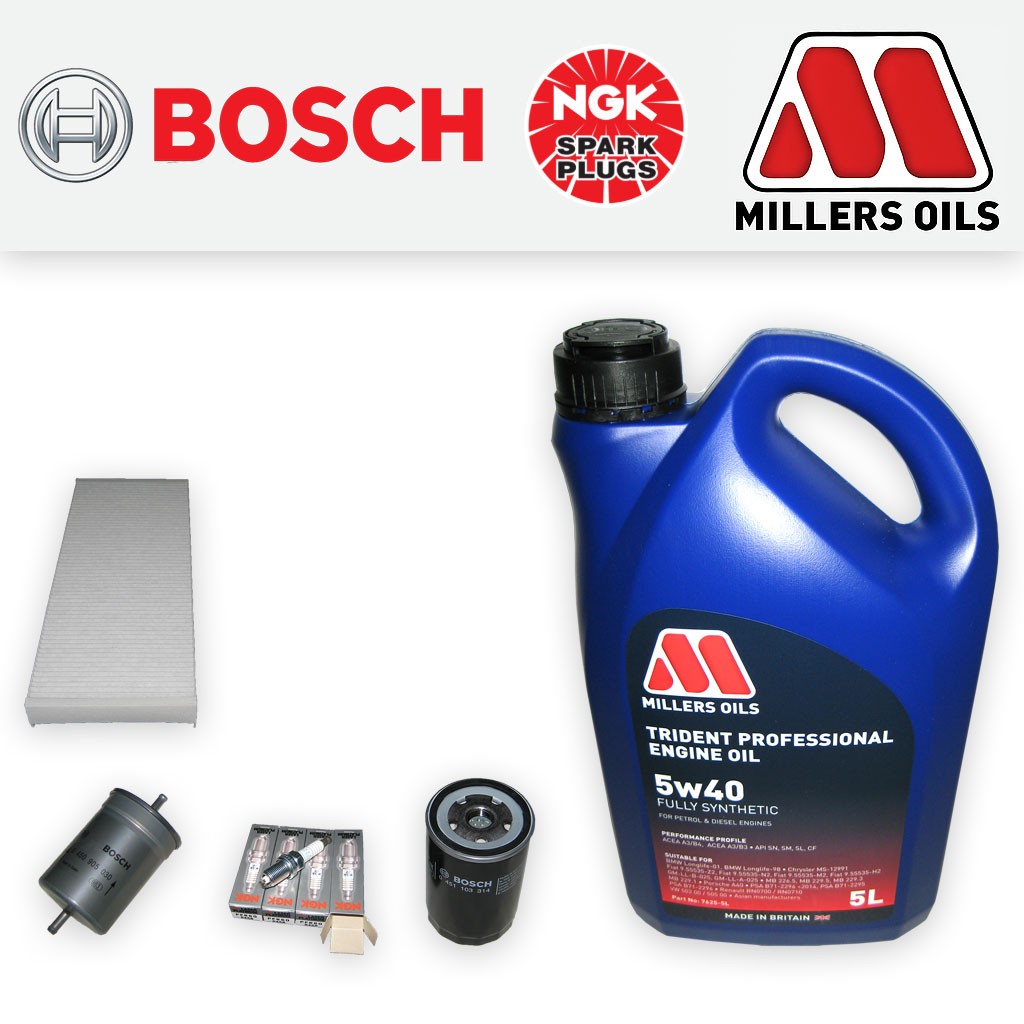SERVICE KIT AUDI A4 (B5) 1.8 T AEB ANB APU ARK OIL FUEL CABIN FILTER PLUGS +OIL