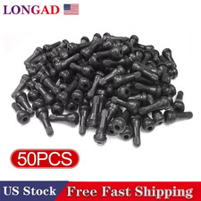 Tire Valve Stems Tr 413 Snap-in Car Short Rubber Tubeless Black-50pack