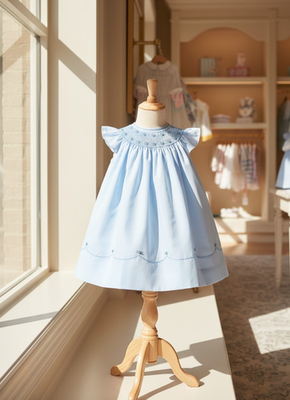 NWT Feltman Bros Brothers 12M Blue Smocked Bishop Dress Baby Girls 12 Months NWT Feltman Bros Brothers 12M Blue Smocked Bishop Dress Baby Girls 12 Months