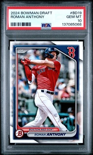 137085068 Roman Anthony 2024 Bowman Draft #BD-19 PSA 10