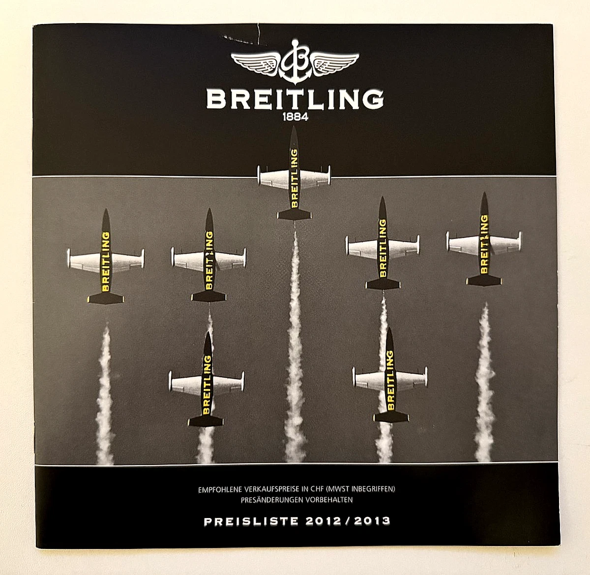 CRONOLOG BREITLING 2013 CON LISTA DE PRECIOS - VERSIÓN ALEMANA