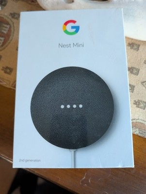 Google Nest Mini Smart Speaker   Charcoal   2nd Generation - NEW in Box/SEALED