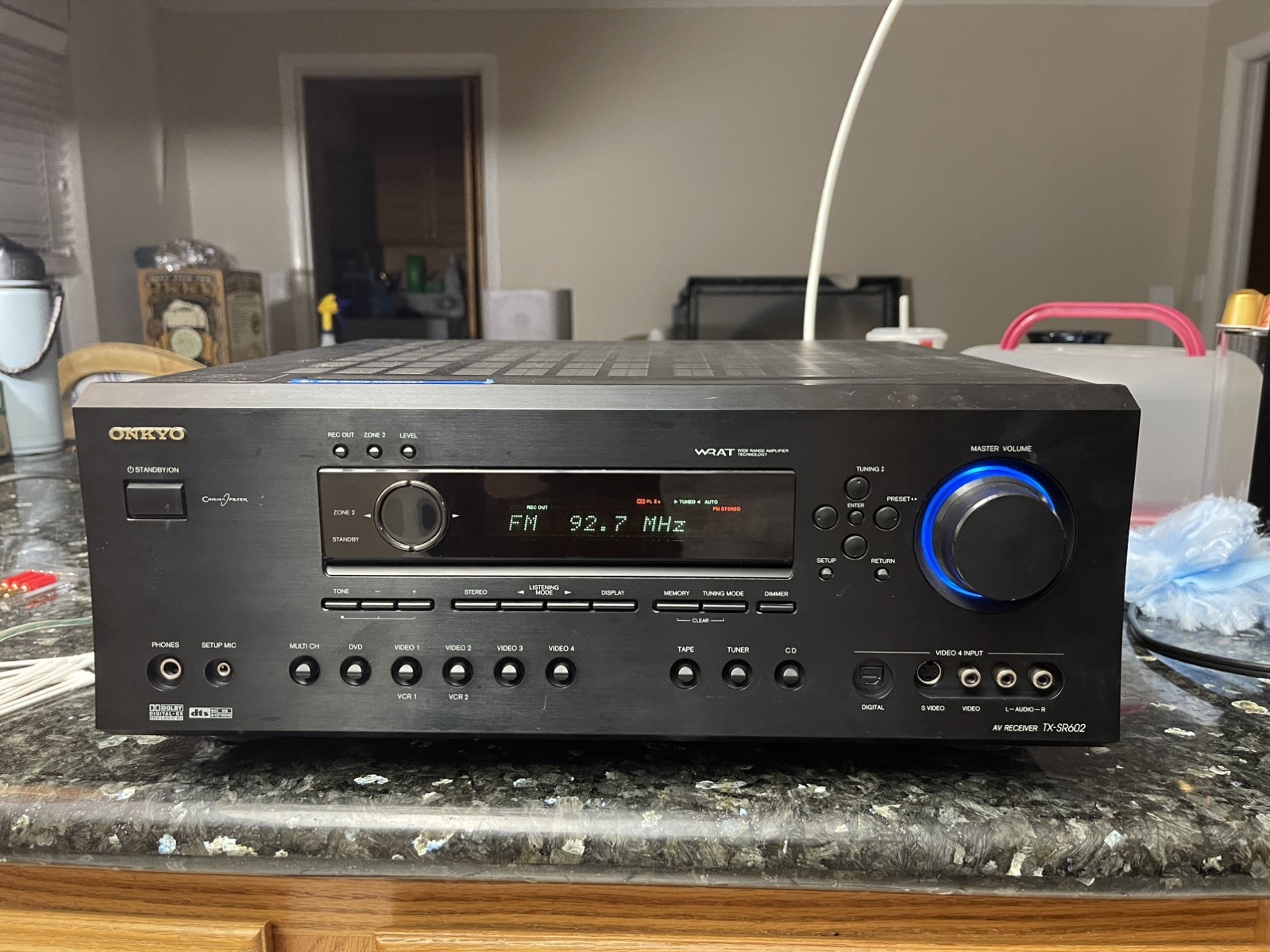 Onkyo TX-SR602 7.1-Channel AV Receiver Tested, working
