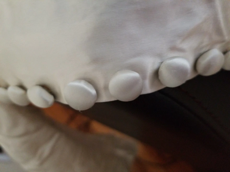 Vestido de novia 100 % seda manga larga usado una vez en 1923. Algo viejo 100  Foto 2 de 4