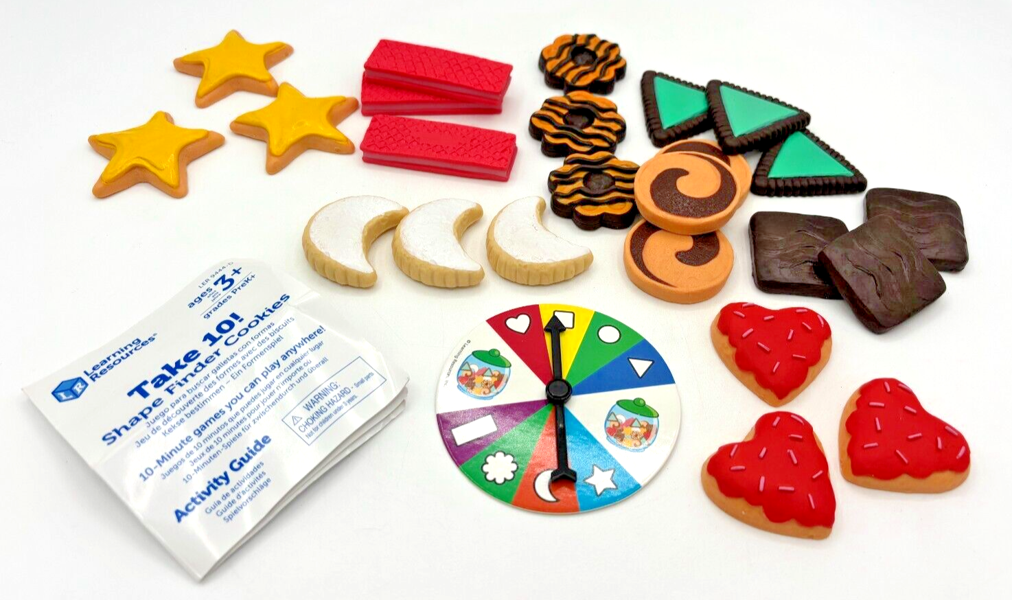 Learning Resources Take 10 Shape Finder Cookies Preschool Math Activity Game Set for Teachers  -image