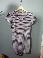 Chemistry Size 12 Blue Short Sleeve Knee Length Shift Dress (124/69/v)