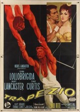 TRAPEZE Italian 4F movie poster 55x79BURT LANCASTER TONY CURTIS LOLLOBRIGIDA R63