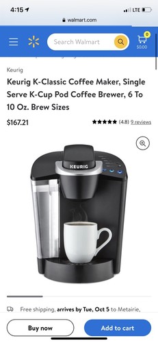 Single Serve K-Cup Pod Coffee Brewer 
