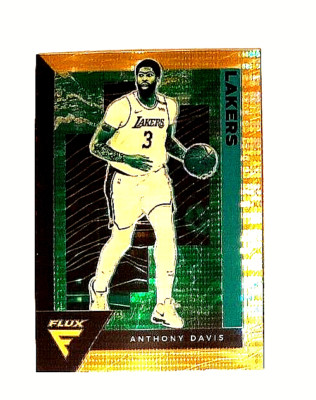 2020-21 Panini FLUX GOLD PULSAR Target SSP #80 Anthony Davis LA LAKERS STAR!