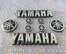 Silver Motorcycle Gas Tank Fairing Fender Badge Scooter Street Bike Emblem Decal