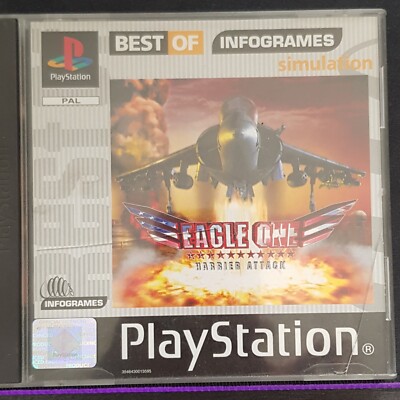Playstation 1 PS1 | Eagle One Harrier Attack | Flug Sim | Infograme | Retro Game