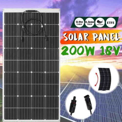 18V 200W Watt Flexible Solar Panel For Car Battery/Boat/Camping/RV