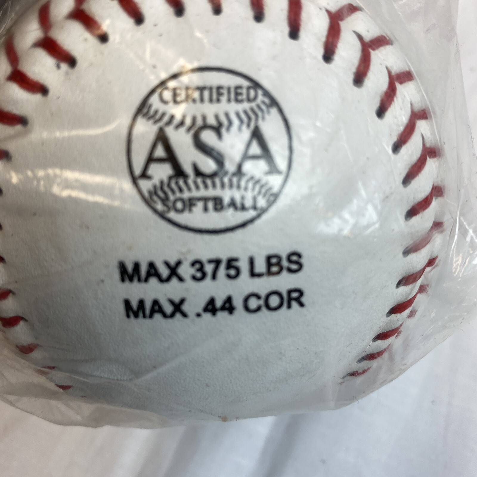 MacGregor 11RP Leather Cover Softball Poly Graphite X100 White SEALED