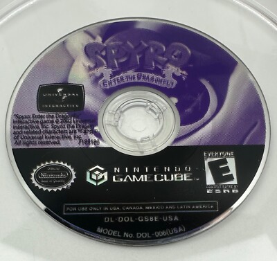 Spyro: Enter the Dragonfly (Nintendo GameCube, 2002) Disc Only *Mint*