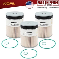 Qty 3 Fuel Filter Replacement For PF9804 33655 33655 FS19915 L9915F P551011