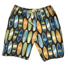 Beach Vacation Surf Board Swimming Trunks Boy's Size 9