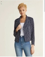NWT Calvin Klein women  s Tweed blue Jacket XS
