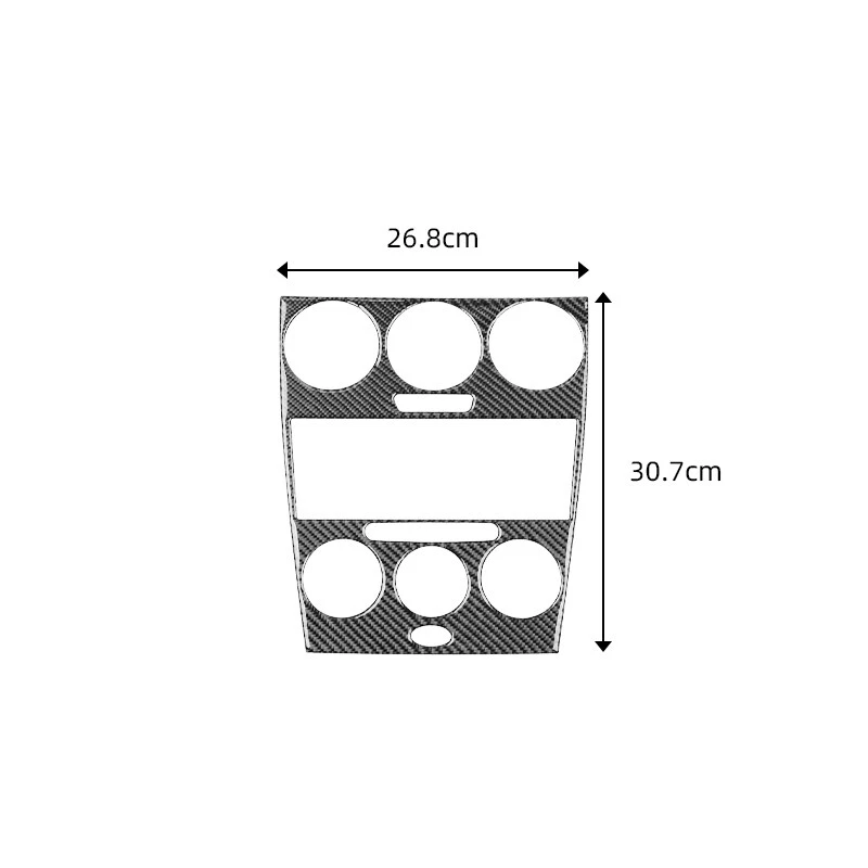 Carbon Fiber Central Control Dashboard Cover Sticker For Mazda 6 2006 2007 2008 - image 4 of 4