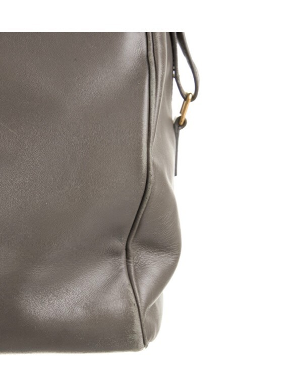 Borsa SAINT LAURENT classica borsone 12 in pelle grigia con tracolla