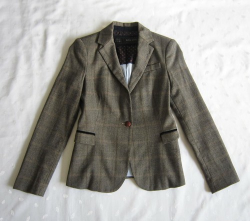 Button Wool Blend Blazer 