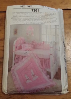 VINTAGE SIMPLICITY DAISY KINGDOM BABY CRIB NURSERY PATTERN 7361