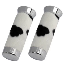 CUSTOM Bicycle Grips VELOUR COW Lowrider Beach Cruiser Bikes 