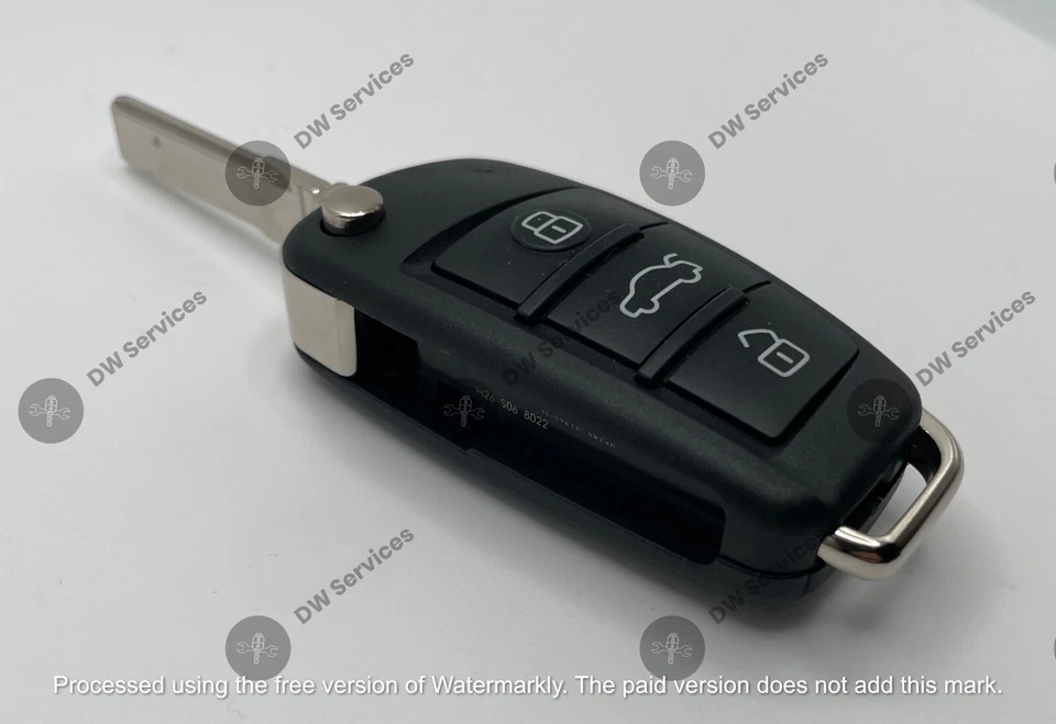 ¡NUEVO! Mando a distancia para Audi mando abatible Switchblade MYT4073A 8E0 837 220R F/A/L 8E Chip Foto 4 de 4