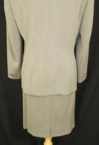 MAX MARA Suit Women's Formal Two Piece Pure Wool Skirt Jacket Uk 14 Eu 40 - Picture 9 of 10