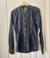 Dolce & Gabbana Gold Ruffle Men's Slim Button Down Dress Shirt 2010