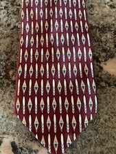 Romario Manzini Tie 100 Silk Maroon