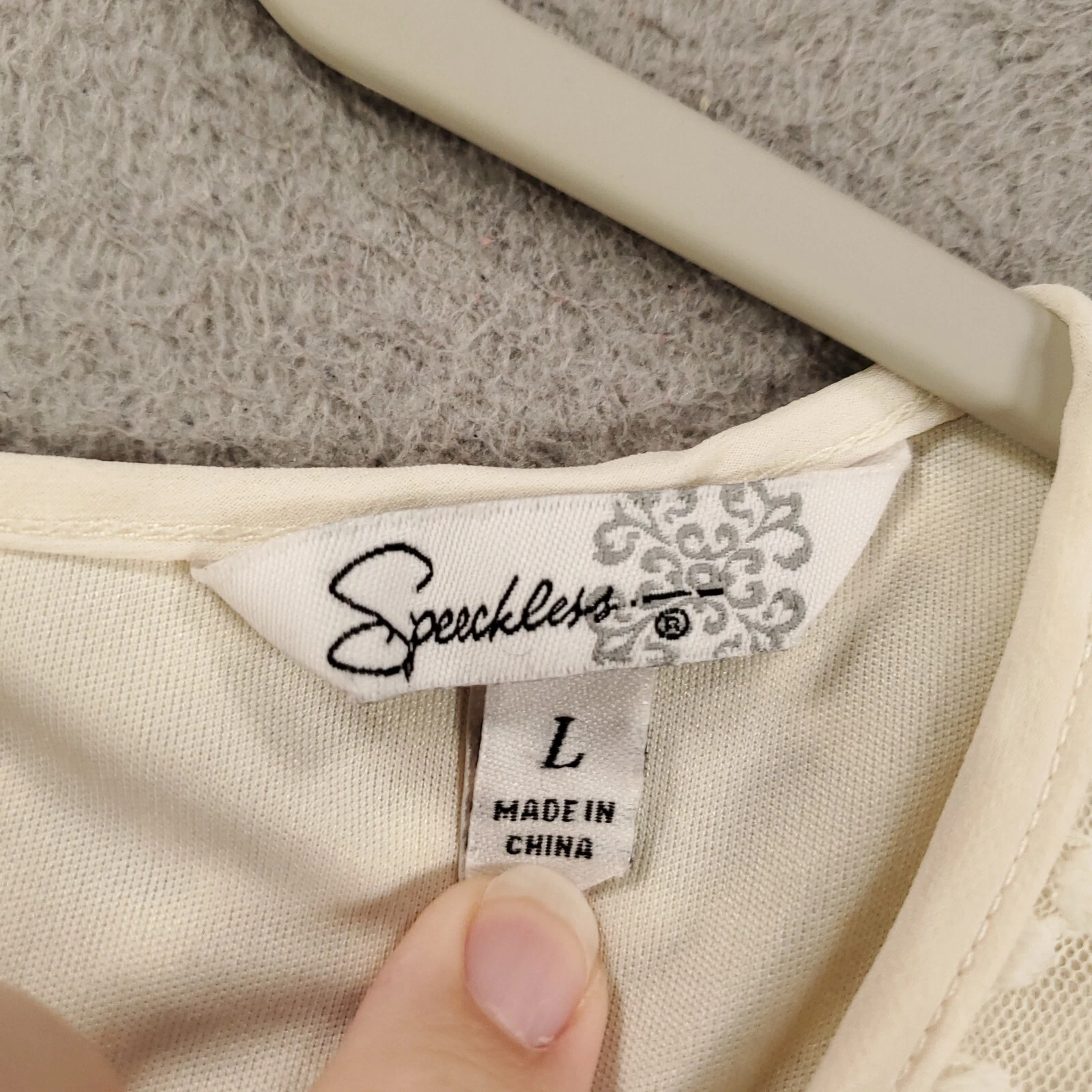 OFF WHITE Vestito donna taglia grande bianco sporco babydoll trasparente testurizzato panna mini pullover