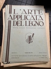 L’ARTE APPLICATA DEL LEGNO N°6 1939 MOSTRA MERCATO FIRENZE ARREDO MOBILI STILE 